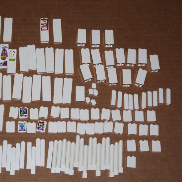 LEGO Friends columns pillars supports white 2454 2453 43888 bulk - Picture 10 of 10